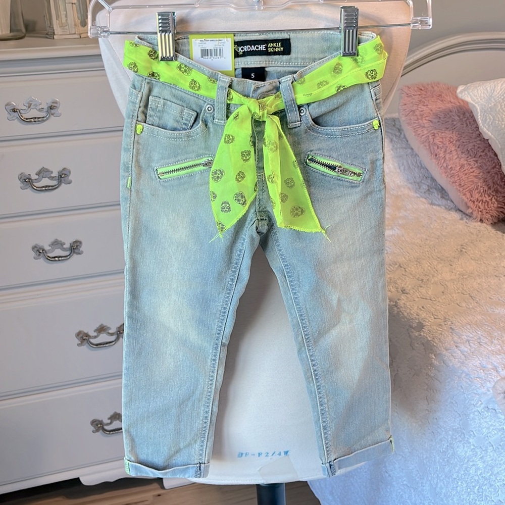 Jeans Adjustable Waist Sash Tie